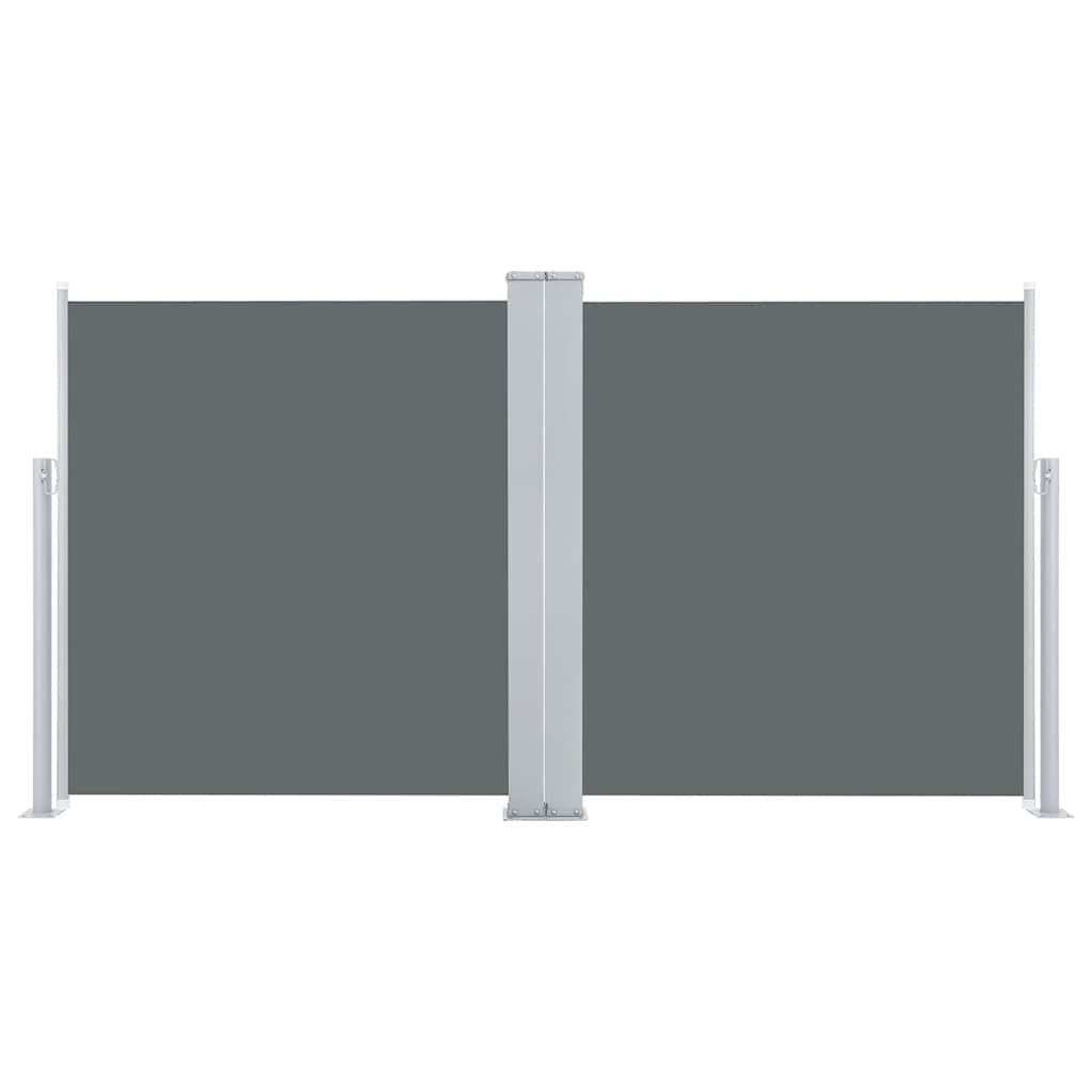 Uttrekkbar sidemarkise 100x600 cm antrasitt vidaXL