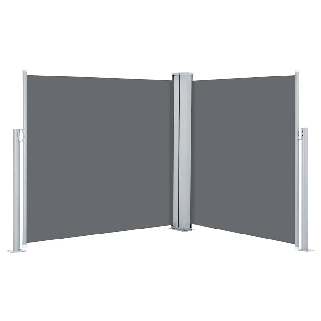 Uttrekkbar sidemarkise 120x600 cm antrasitt