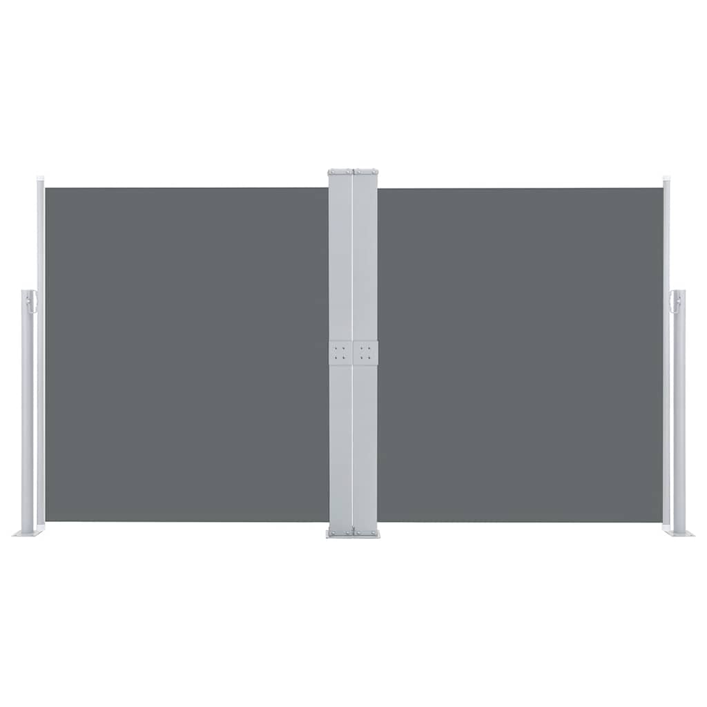 Uttrekkbar sidemarkise 140x600 cm antrasitt vidaXL