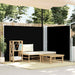Uttrekkbar sidemarkise 140x1000 cm svart vidaXL