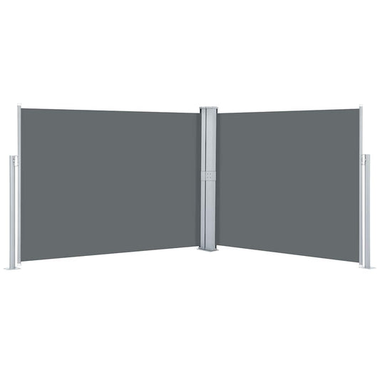 Uttrekkbar sidemarkise 140x1000 cm antrasitt vidaXL