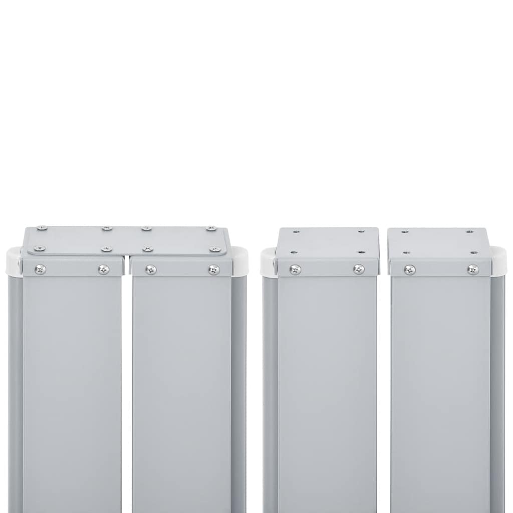 Uttrekkbar sidemarkise 140x1000 cm antrasitt vidaXL