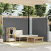 Uttrekkbar sidemarkise 140x1000 cm antrasitt vidaXL