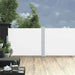 Uttrekkbar sidemarkise 170x1000 cm kremhvit