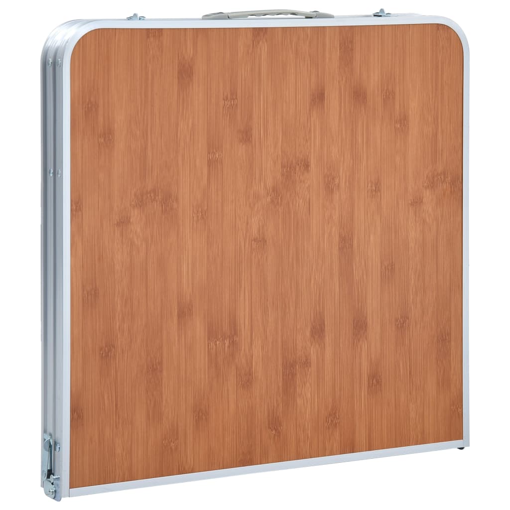 Sammenleggbart campingbord aluminium 120x60 cm vidaXL