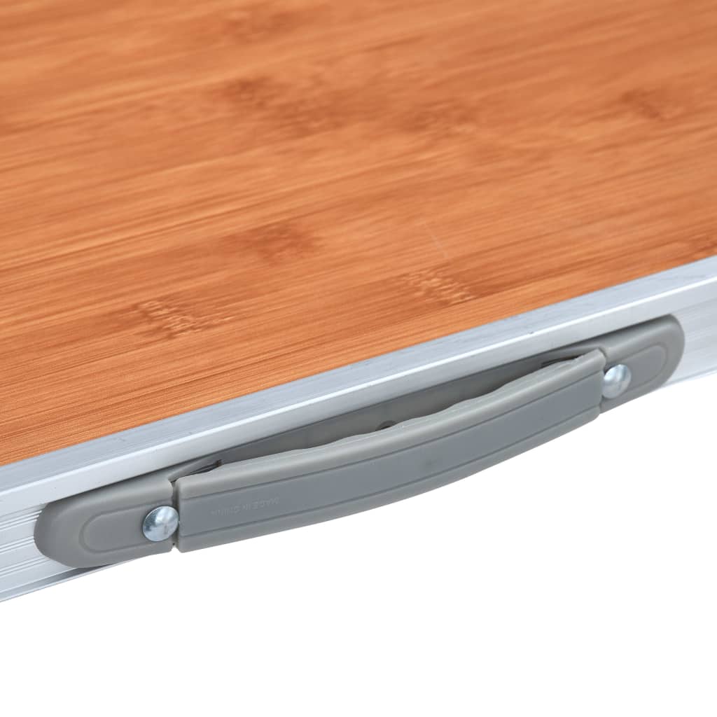 Sammenleggbart campingbord aluminium 120x60 cm vidaXL