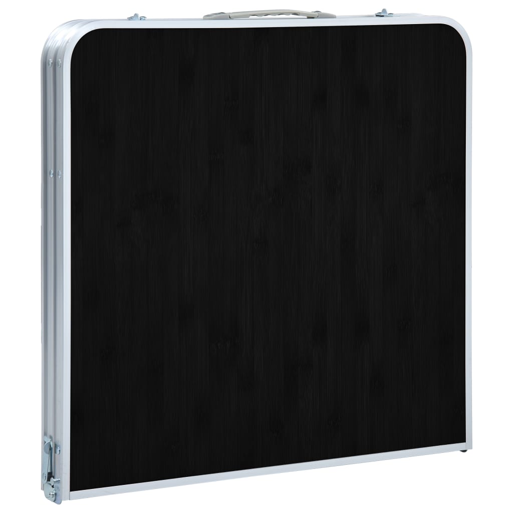 Sammenleggbart campingbord grå aluminium 120x60 cm vidaXL