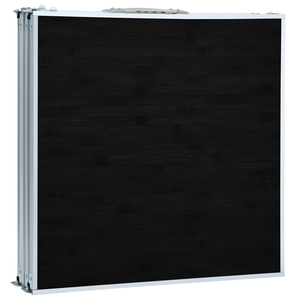 Sammenleggbart campingbord grå aluminium 180x60 cm