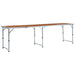 Sammenleggbart campingbord aluminium 240x60 cm vidaXL