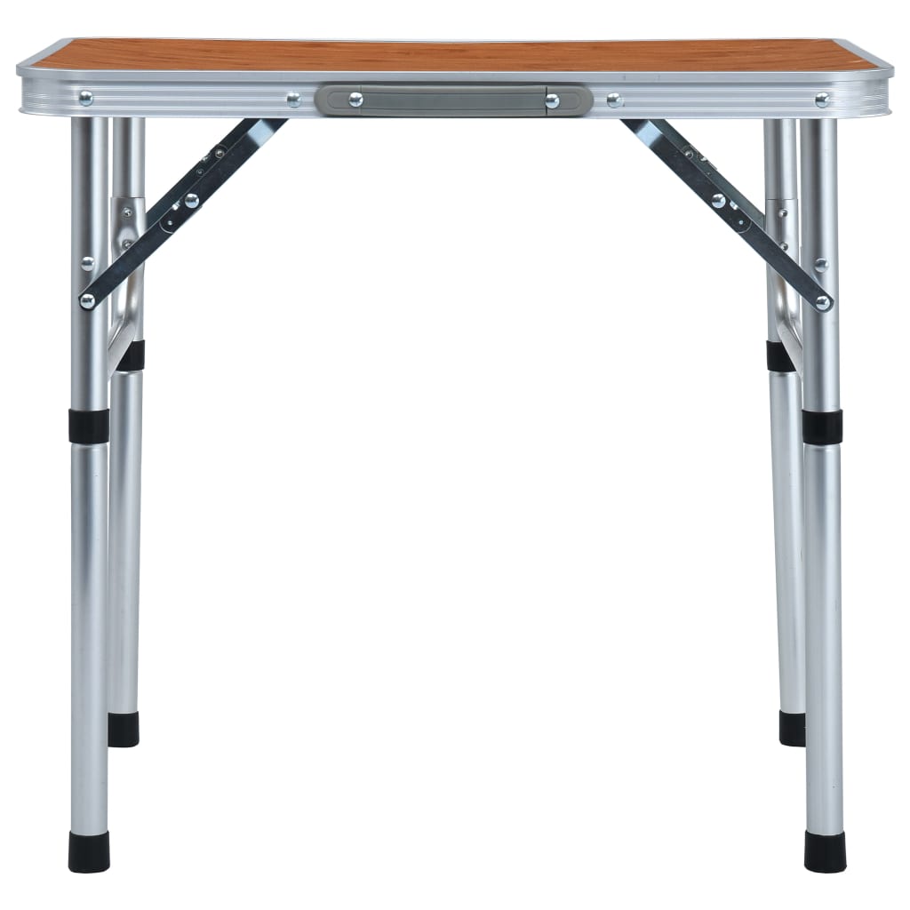 Sammenleggbart campingbord aluminium 60x45 cm vidaXL