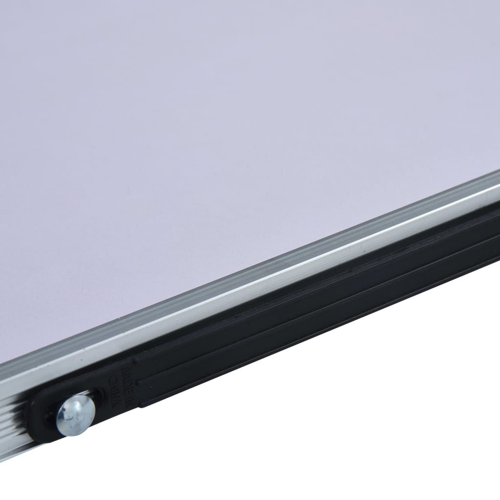 Sammenleggbart campingbord hvit aluminium 60x40 cm vidaXL
