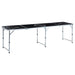 Foldbart ølpongbord 240 cm svart vidaXL