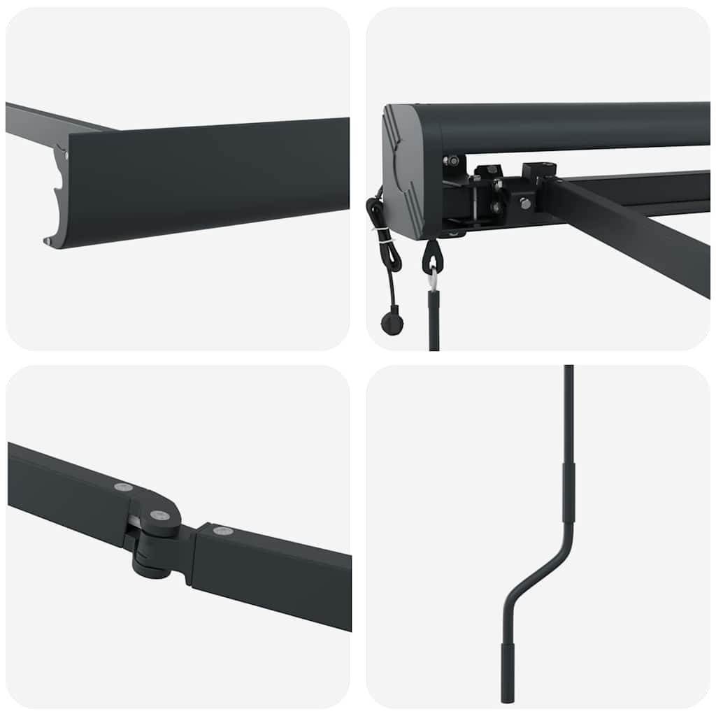 Markise Antrasitt 4,5 × 3 m Metall