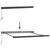 Markise Antrasitt 3,5 x 2,5 m Metall