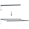 Markise Antrasitt 4,5 × 3 m Metall