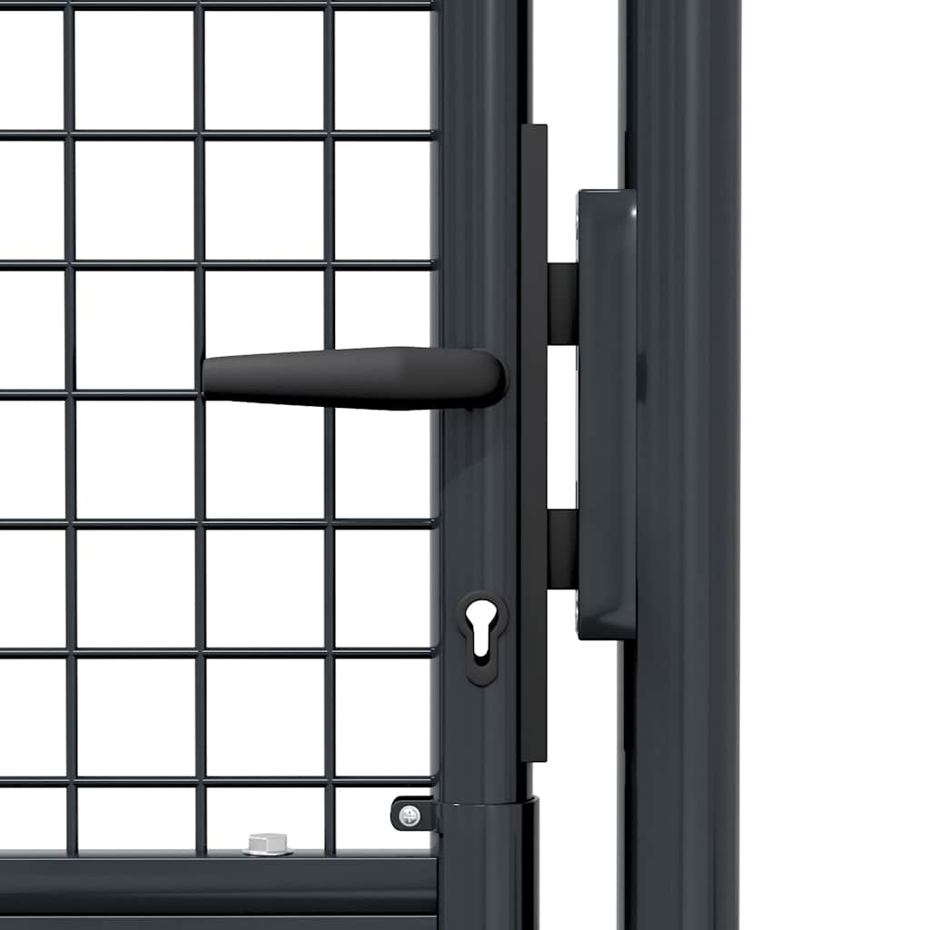 Hageport av netting galvanisert stål 100x200 cm grå