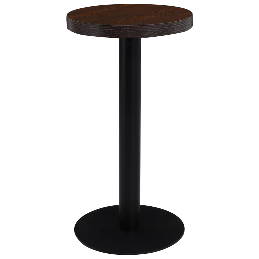 Bistrobord mørkebrun 40 cm MDF