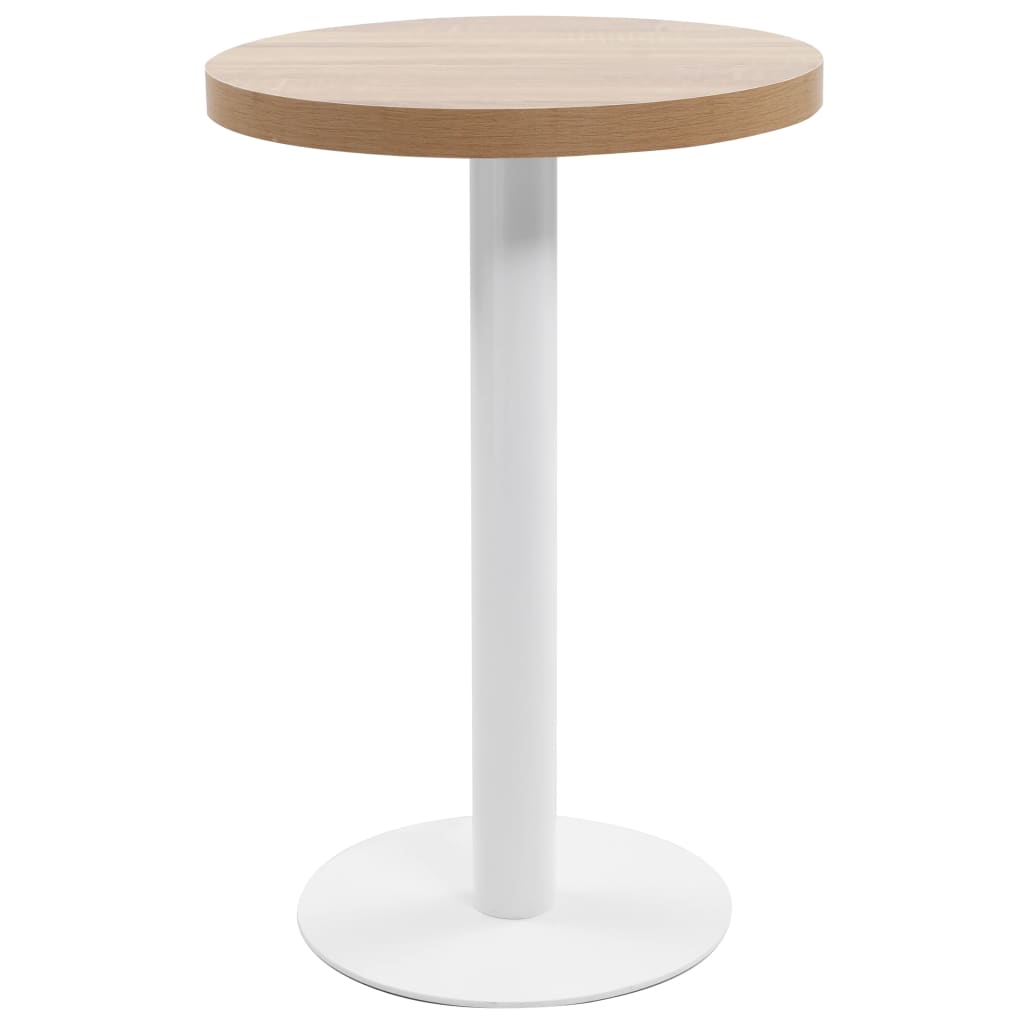 Bistrobord lysebrun 50 cm MDF vidaXL