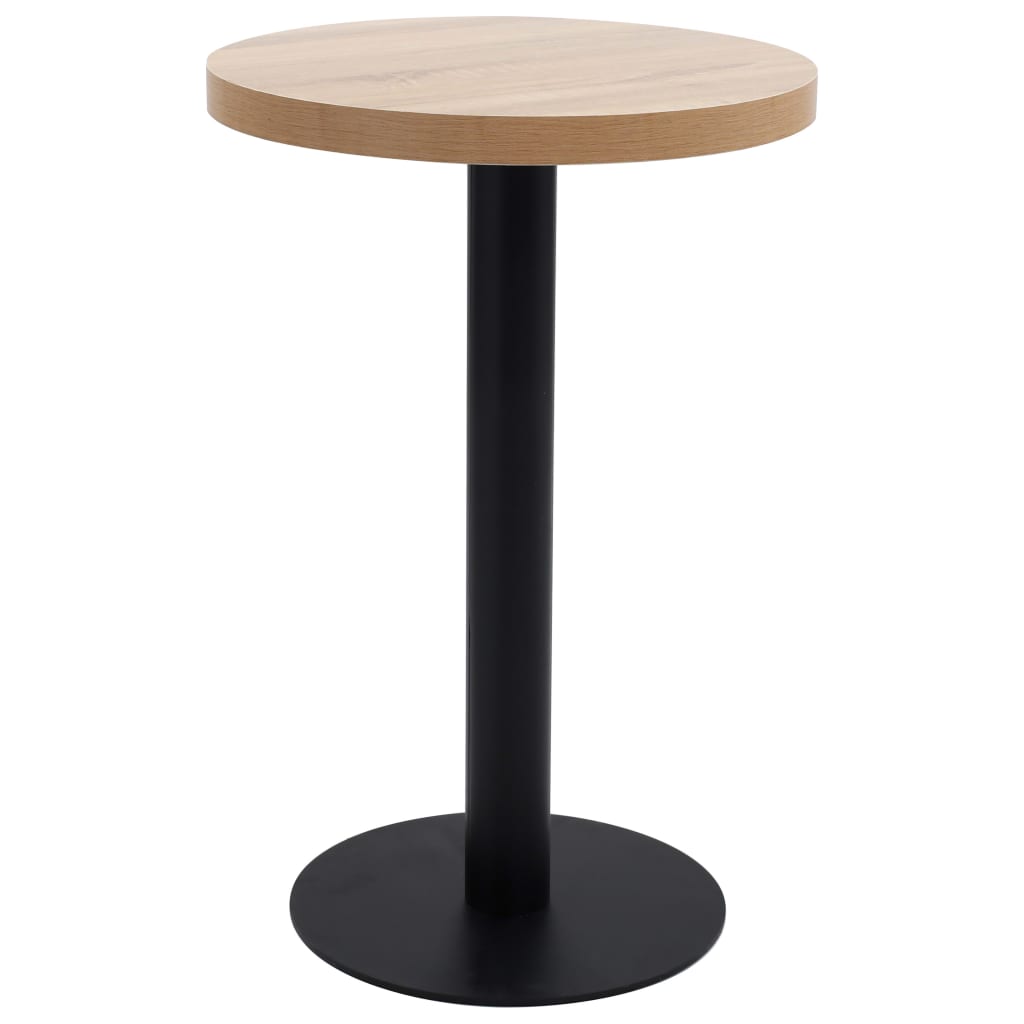 Bistrobord lysebrun 50 cm MDF vidaXL