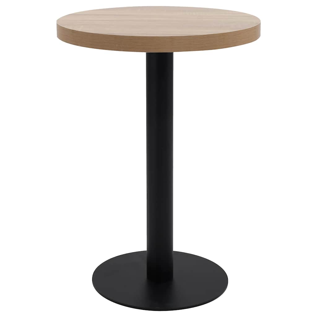 Bistrobord lysebrun 60 cm MDF