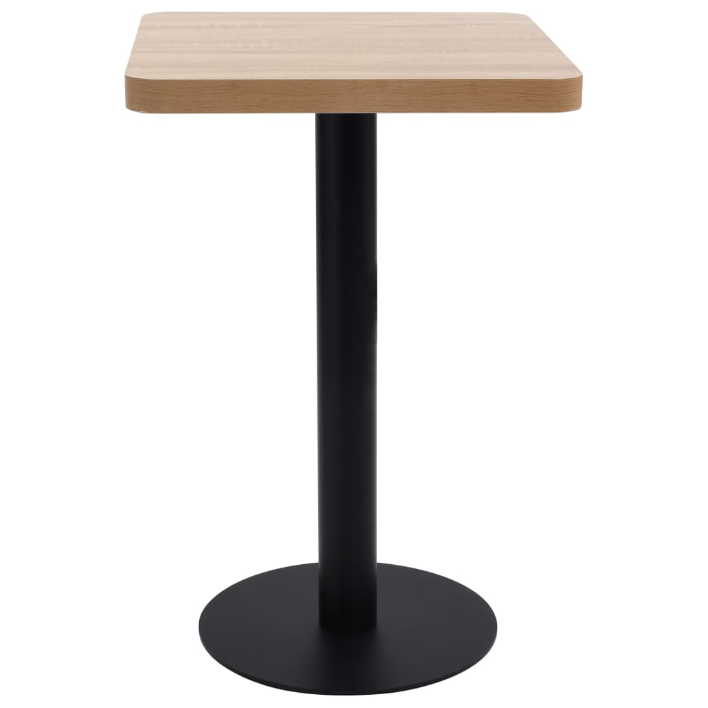 Bistrobord lysebrun 50x50 cm MDF vidaXL
