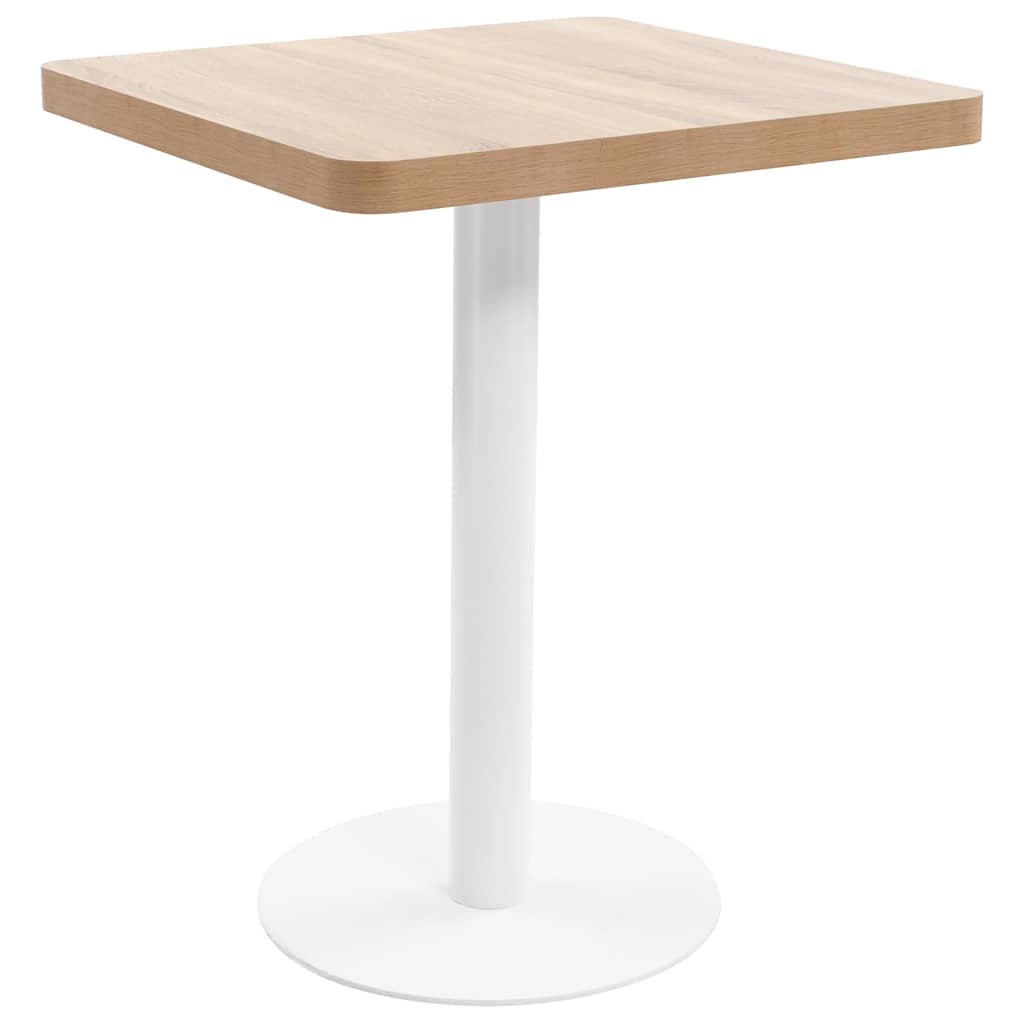 Bistrobord lysebrun 60x60 cm MDF vidaXL