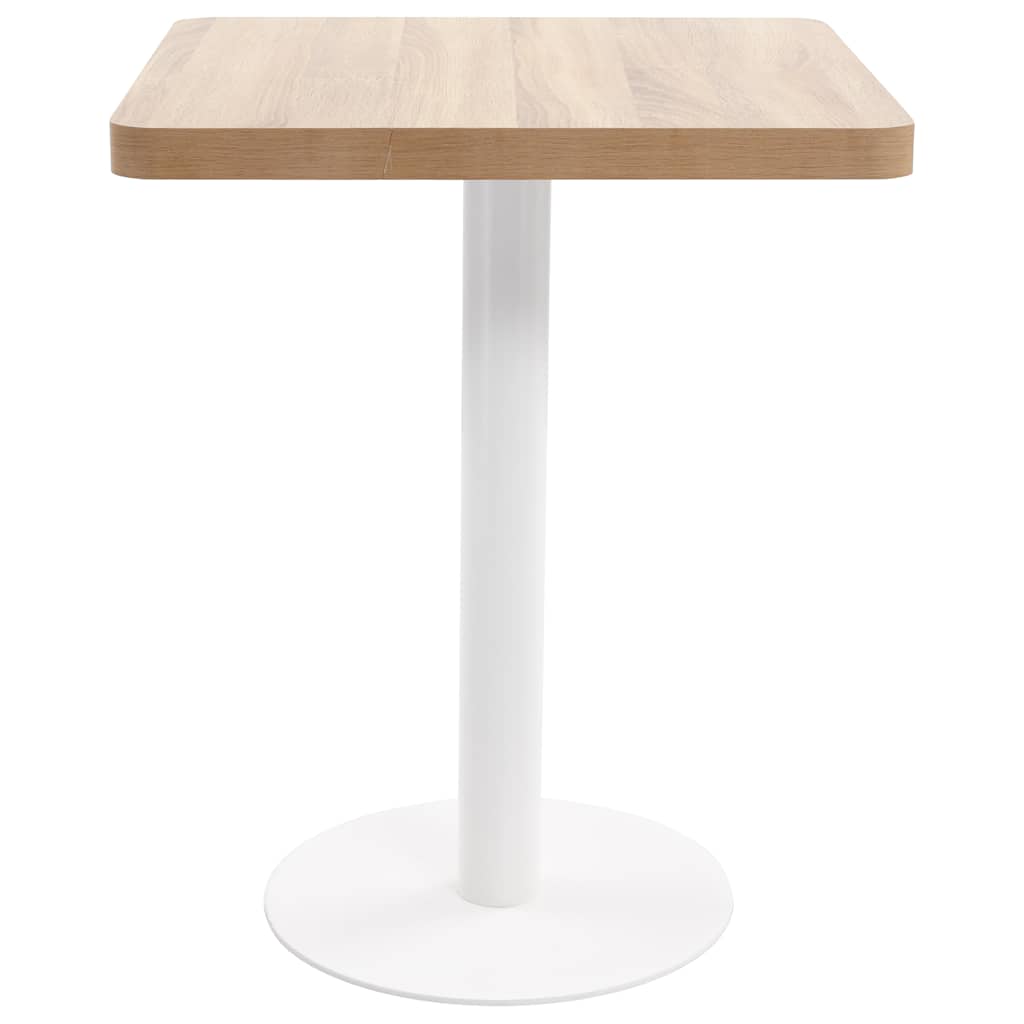 Bistrobord lysebrun 60x60 cm MDF vidaXL