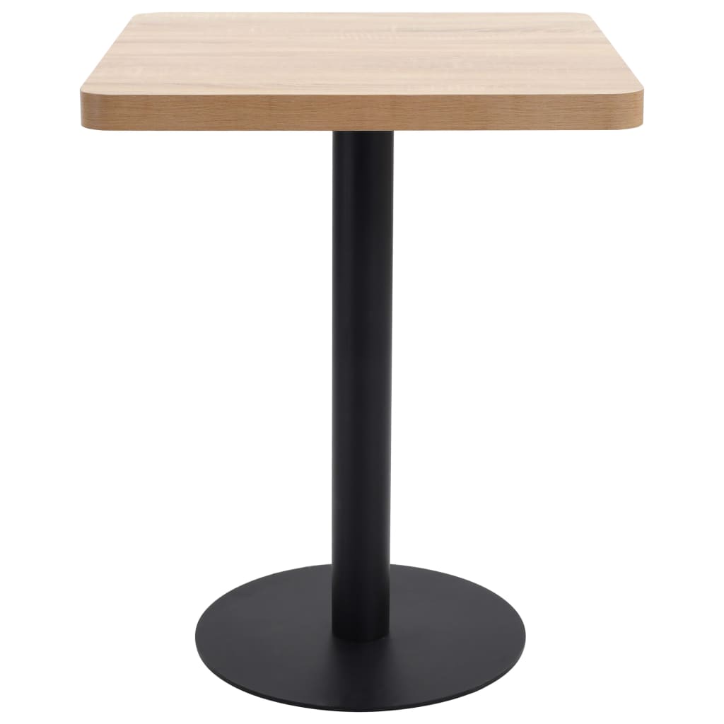 Bistrobord lysebrun 60x60 cm MDF vidaXL