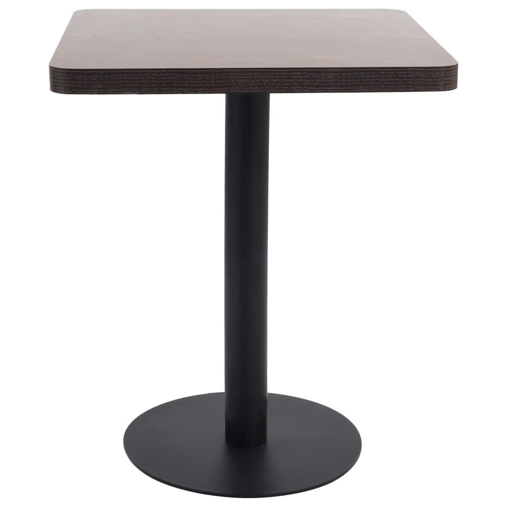 Bistrobord mørkebrun 60x60 cm MDF vidaXL