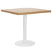 Bistrobord lysebrun 80x80 cm MDF