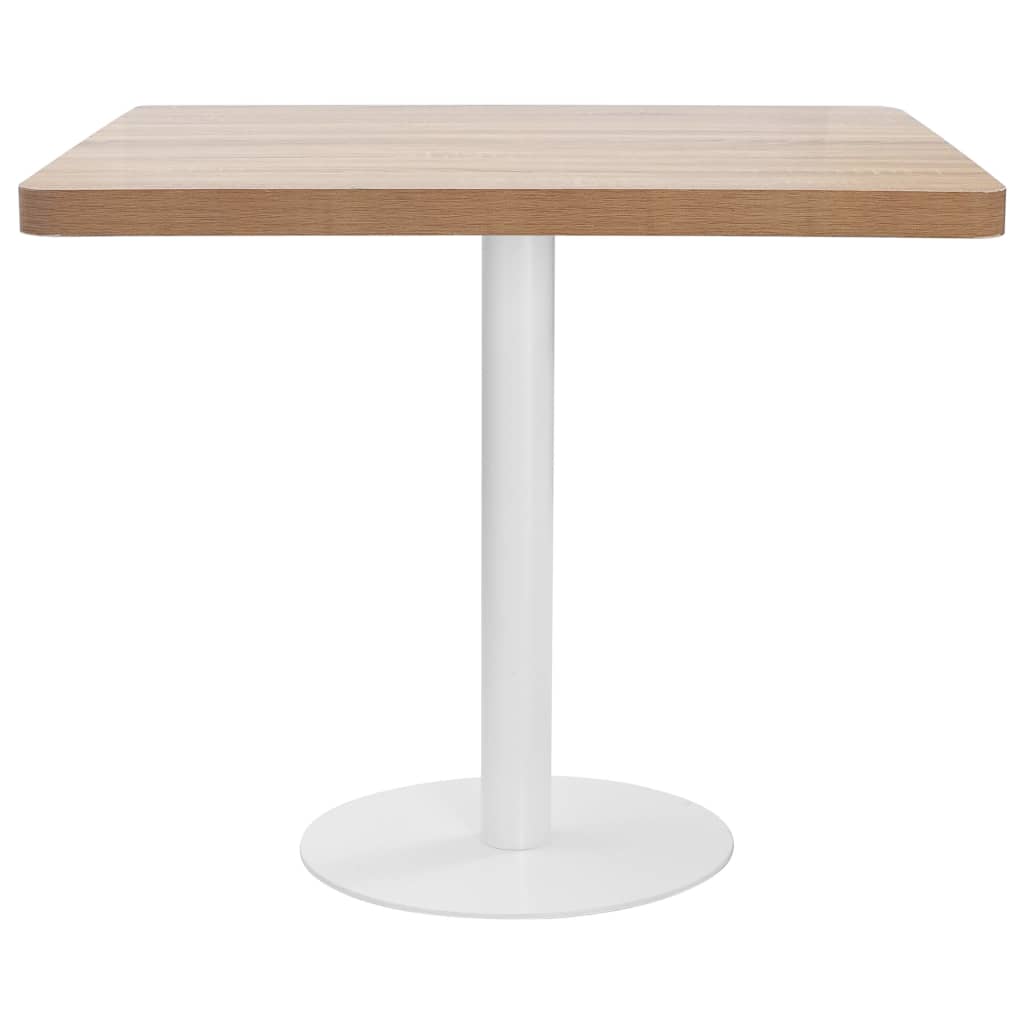 Bistrobord lysebrun 80x80 cm MDF
