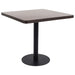 Bistrobord mørkebrun 80x80 cm MDF
