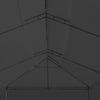 Paviljong med gardiner 600x298x270 cm antrasitt