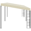Veggmontert paviljong 3x6 m kremhvit stoff
