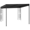 Veggmontert paviljong 3x3 m antrasitt stoff