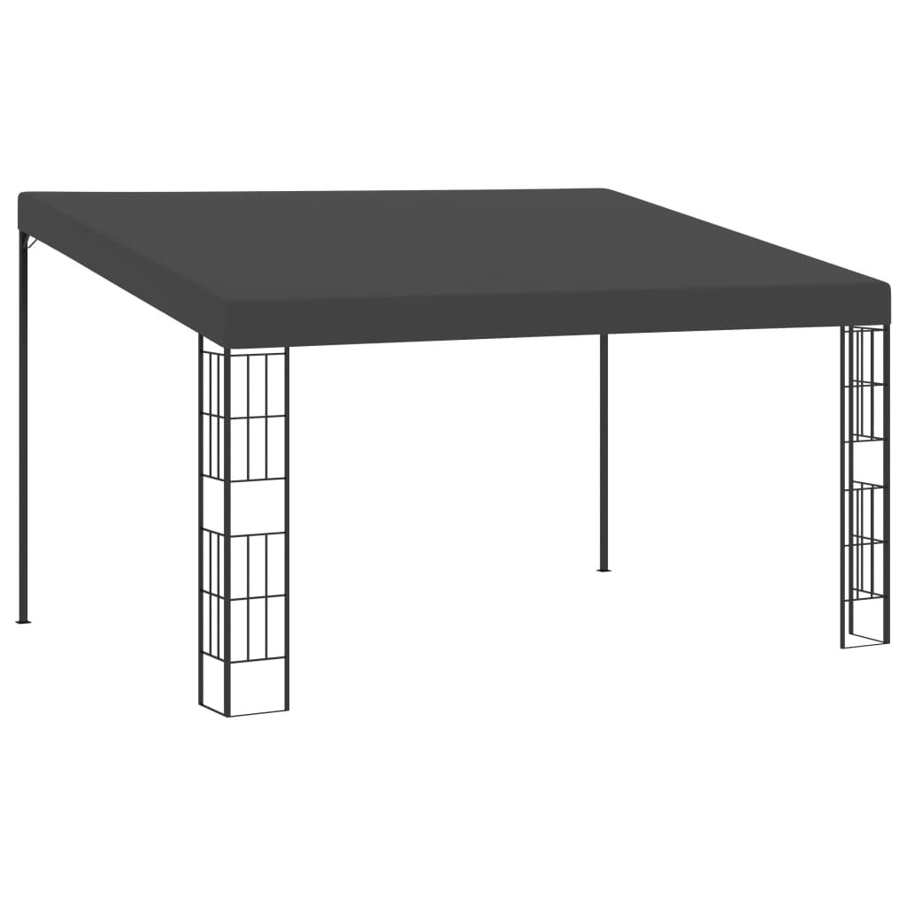 Veggmontert paviljong 3x4 m antrasitt stoff