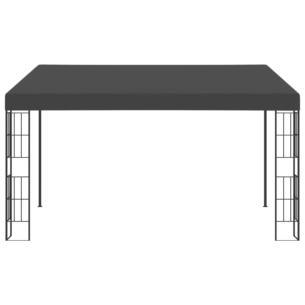 Veggmontert paviljong 3x4 m antrasitt stoff