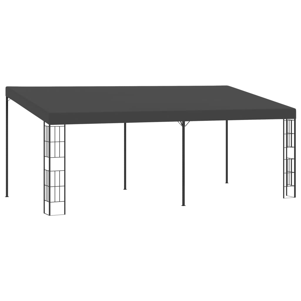 Veggmontert paviljong 3x6 m antrasitt stoff