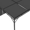 Hagepaviljong med sidegardin 4x3x2,25 m antrasitt
