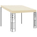 Veggmontert paviljong 3x3x2,5 m kremhvit