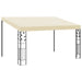 Veggmontert paviljong 4x3x2,5 m kremhvit