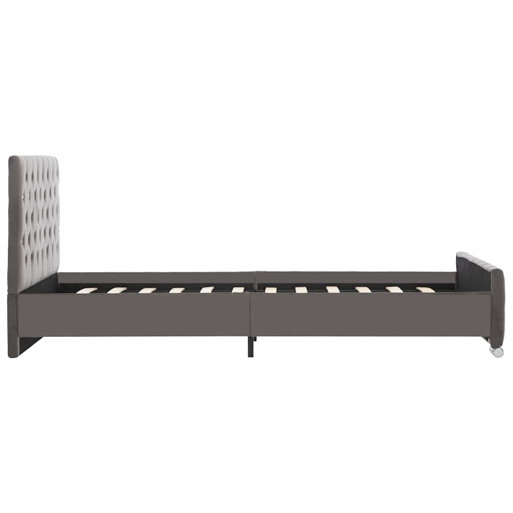 Sengeramme uten madrass grått stoff 120x200cm