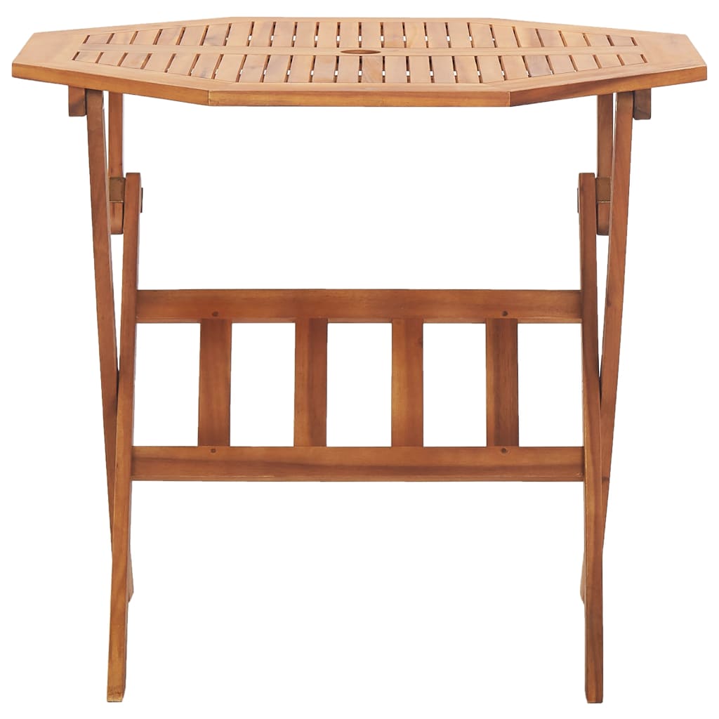 Sammenleggbart hagebord 90x75 cm heltre akasie