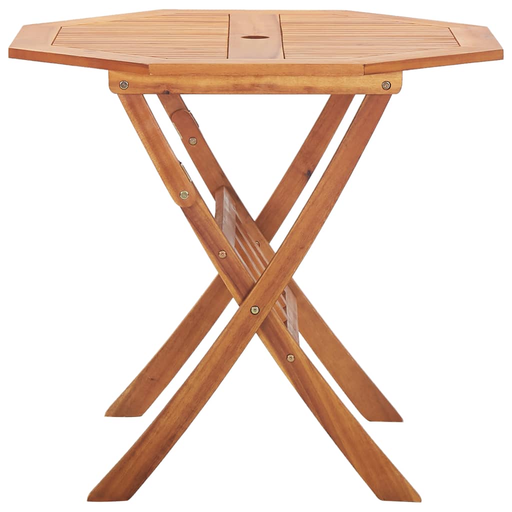 Sammenleggbart hagebord 90x75 cm heltre akasie