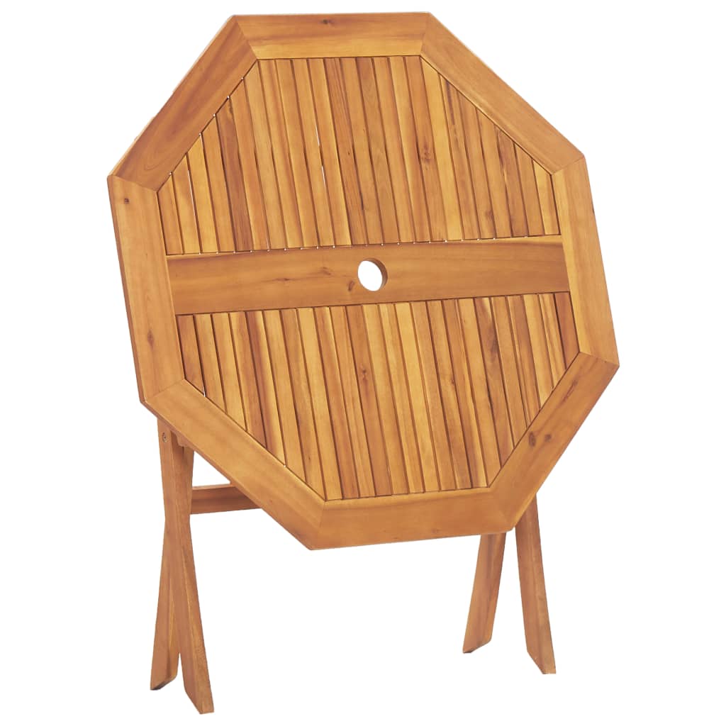 Sammenleggbart hagebord 90x75 cm heltre akasie