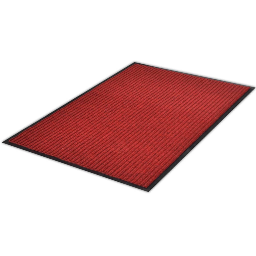 Dørmatte rød 117x220 cm PVC