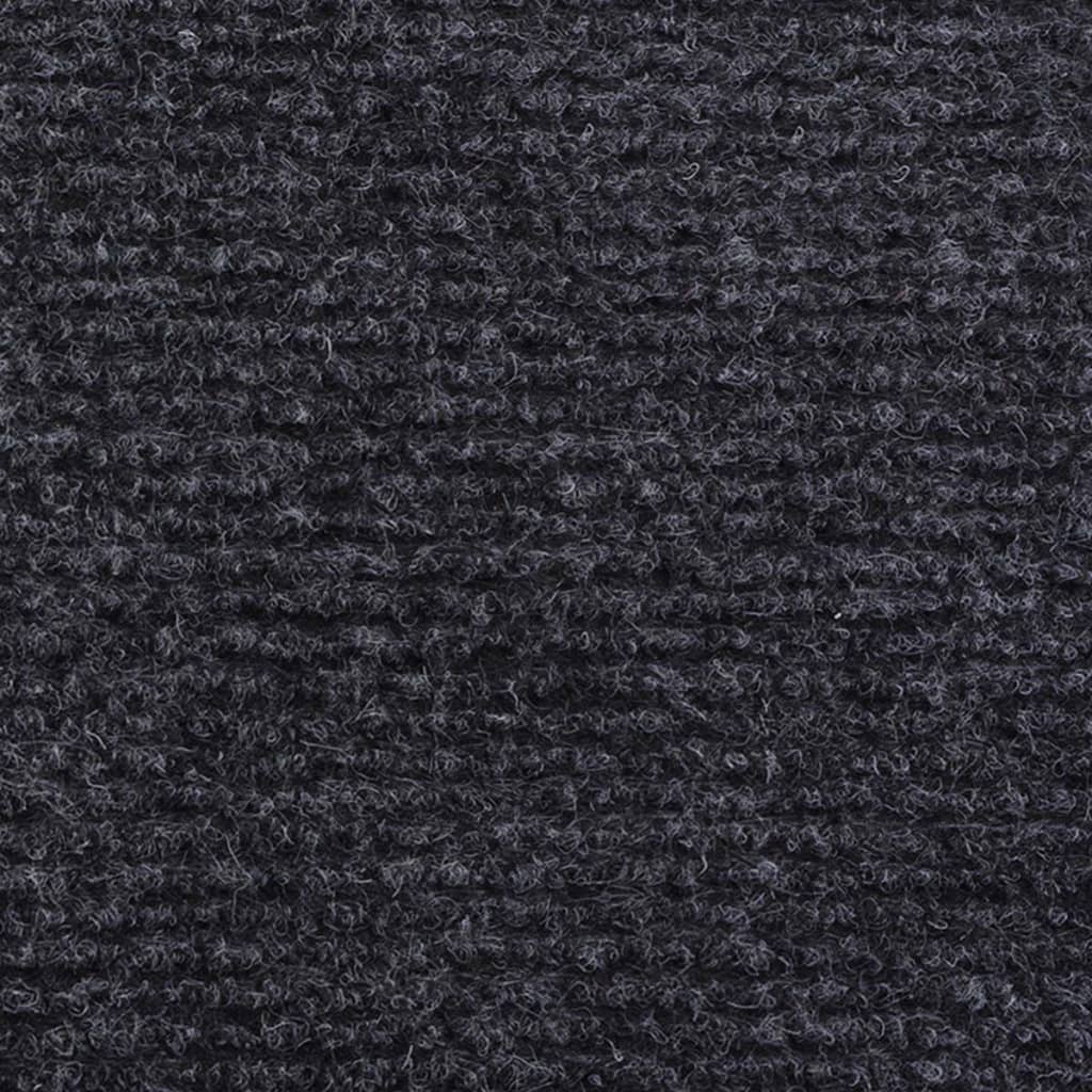 Utstillingsteppe ribbet 1,2x10 m antrasitt