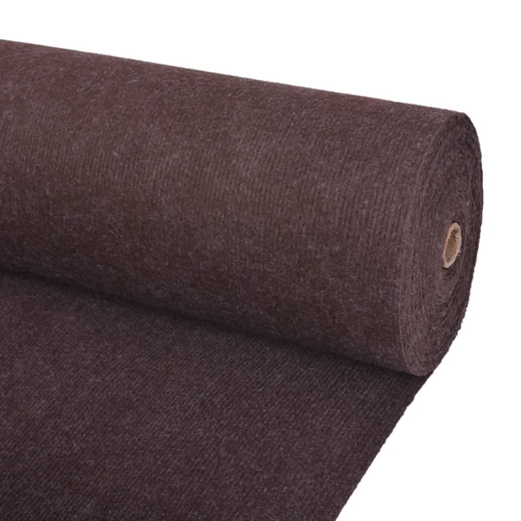 Utstillingsteppe ribbet 1,2x10 m brun