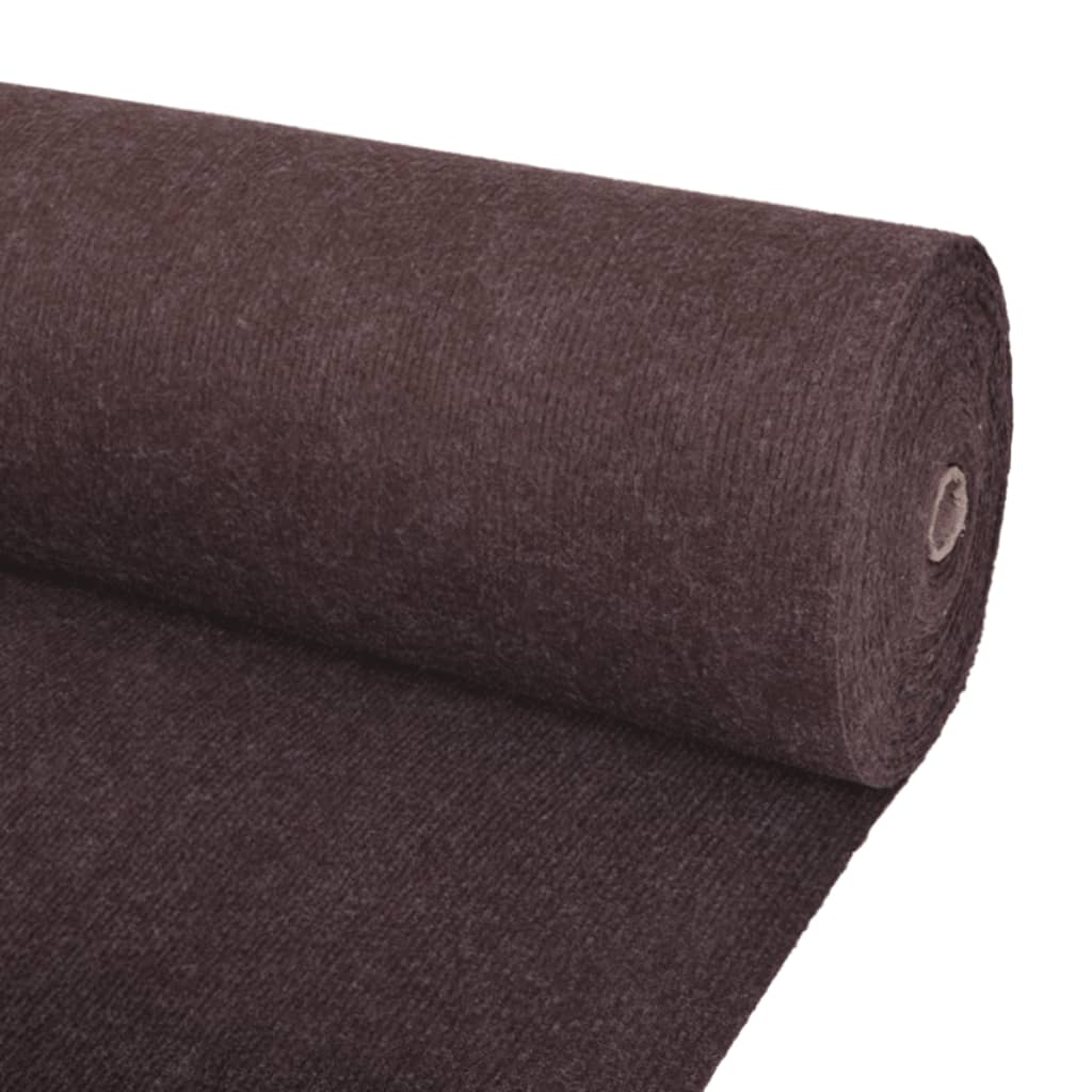 Utstillingsteppe ribbet 1,2x15 m brun