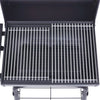 Røykgrill med bunnhylle kull svart